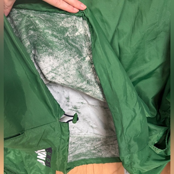 Vintage 90s Old Navy Anorak Gore Tex Style Jacket Emerald Navy XXL - Picture 5 of 5
